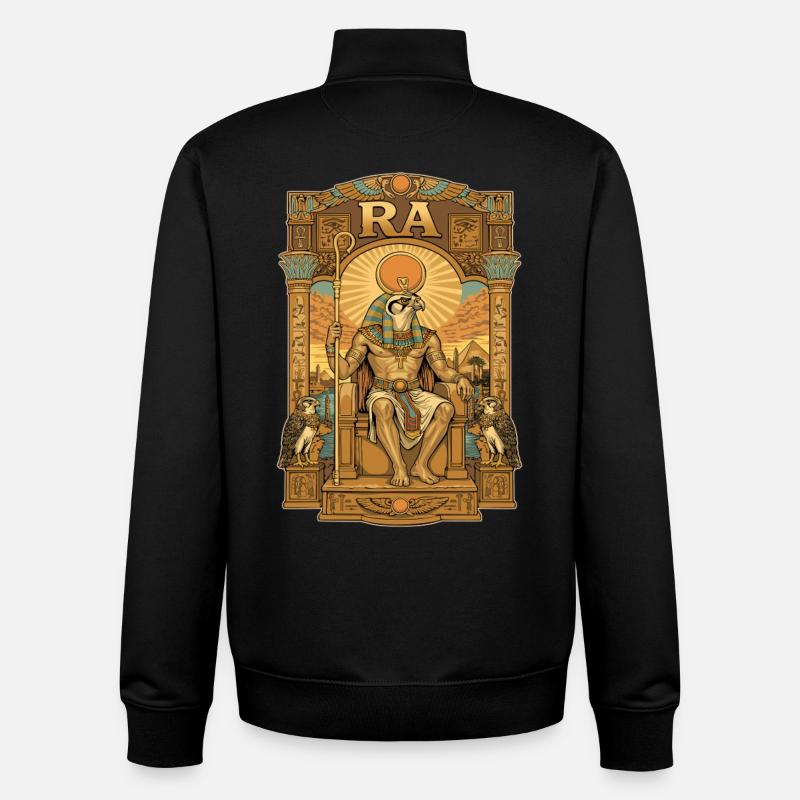 RA Thron - Unisex Organic Zip Sweatshirt von Stanley/Stella - Schwarz