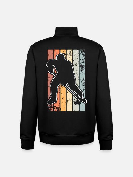 Eishockey - Unisex Organic Zip Sweatshirt by Stanley/Stella - black