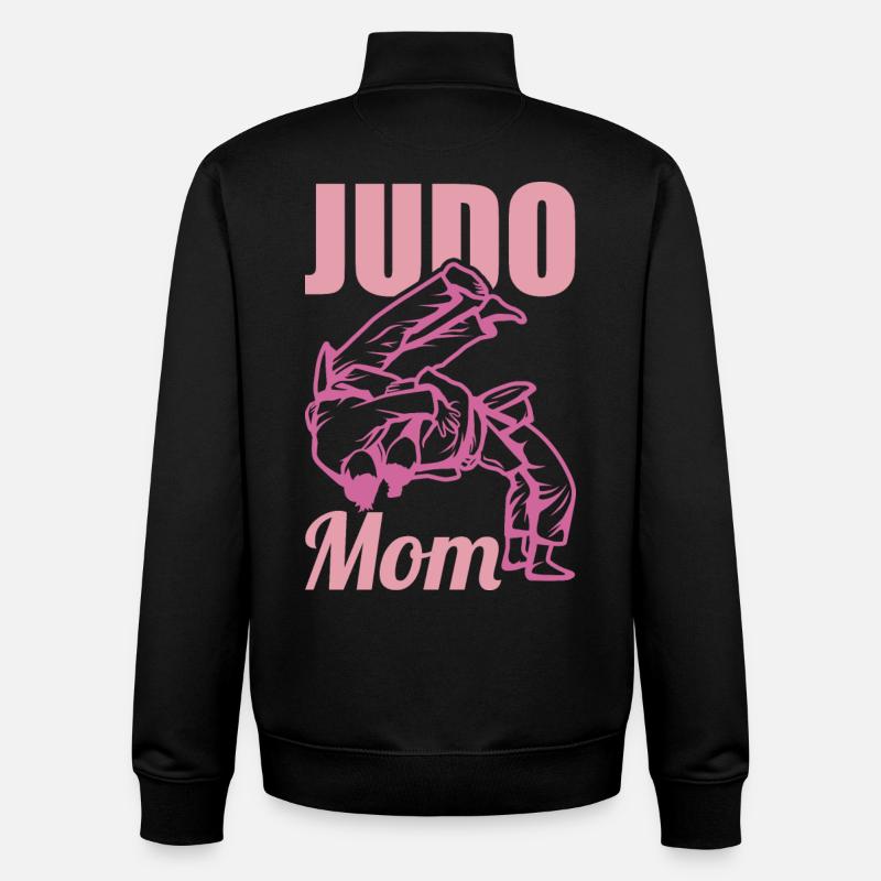 Judo Mutter - Unisex Organic Zip Sweatshirt von Stanley/Stella - Schwarz