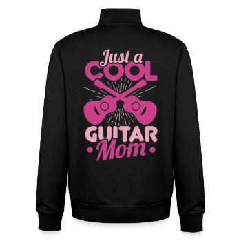 Gitarre Mutter - Unisex Organic Zip Sweatshirt von Stanley/Stella - Schwarz - Hinten - AI Model Male 185 light (185cm)