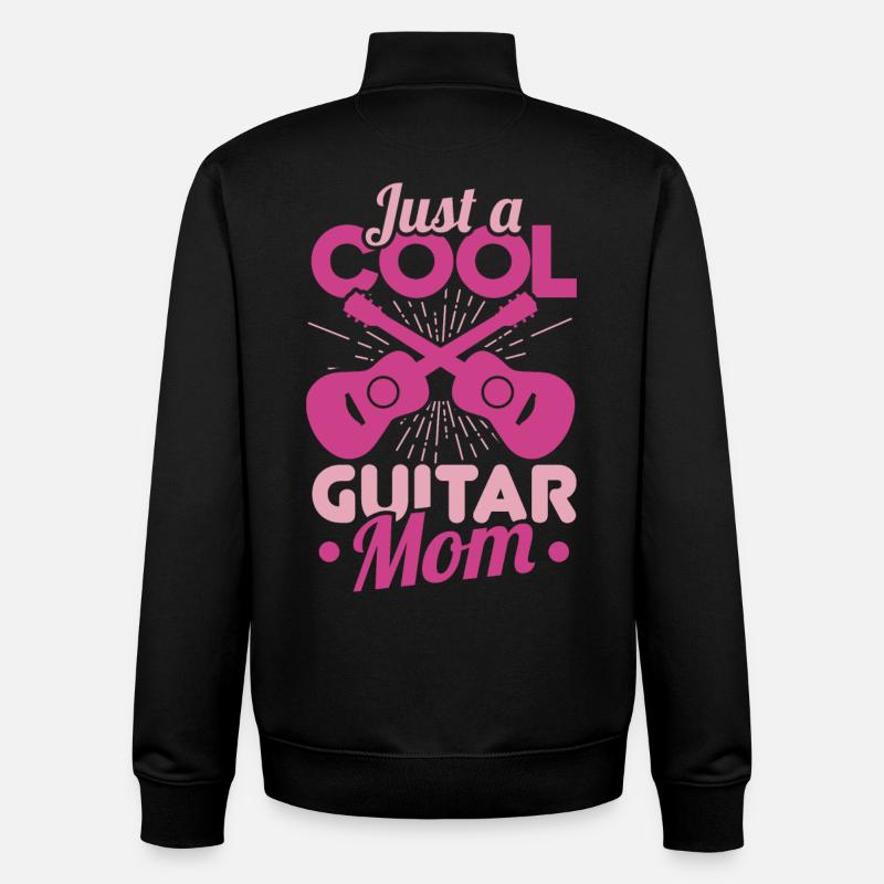 Gitarre Mutter - Unisex Organic Zip Sweatshirt von Stanley/Stella - Schwarz