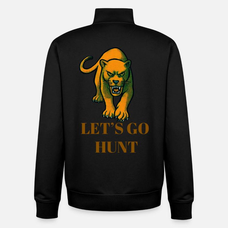Lass uns Panther jagen - Unisex Organic Zip Sweatshirt von Stanley/Stella - Schwarz