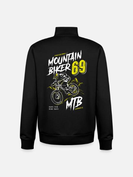 VTT - VTTistes - VTT - VTT - Sweat zippé unisexe en coton bio Stanley/Stella - noir