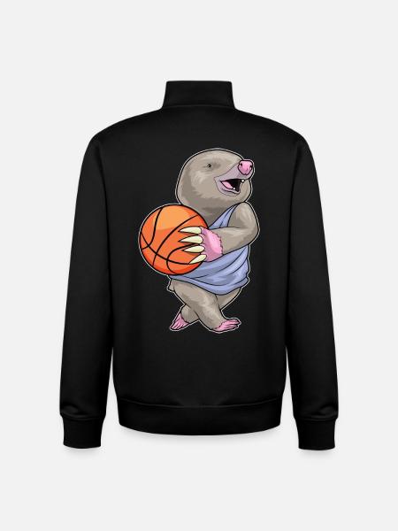 Taupe Basketteur Basketteur - Sweat zippé unisexe en coton bio Stanley/Stella - noir