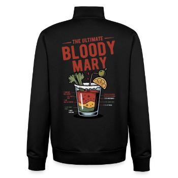 The Ultimate Bloody Mary Rezept - Unisex Organic Zip Sweatshirt von Stanley/Stella - Schwarz - Hinten - AI Model Male 185 light (185cm)