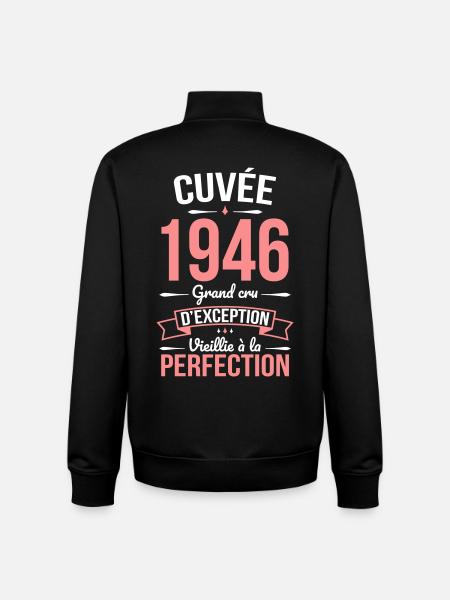 1946 Cuvée – Perfekt gereift - Unisex Organic Zip Sweatshirt von Stanley/Stella - Schwarz