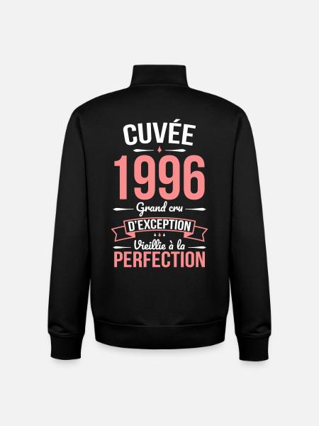 1996 – Perfekt gereift - Unisex Organic Zip Sweatshirt von Stanley/Stella - Schwarz