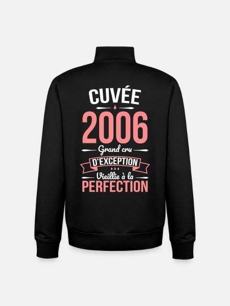 2006 – Perfekt gereift - Unisex Organic Zip Sweatshirt von Stanley/Stella - Schwarz