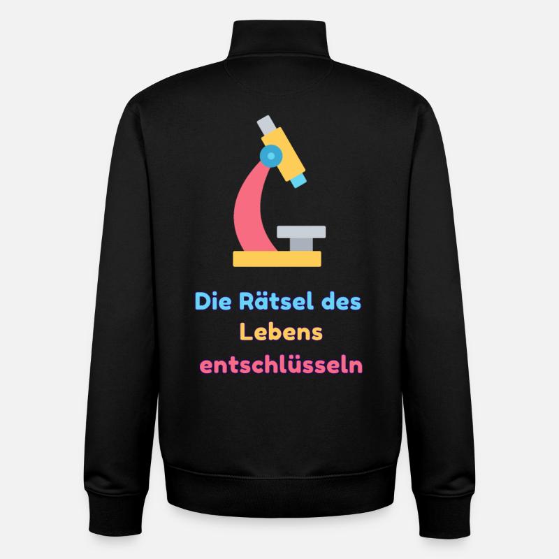 Die Rätsel des Lebens entschlüsseln - Unisex Organic Zip Sweatshirt von Stanley/Stella - Schwarz