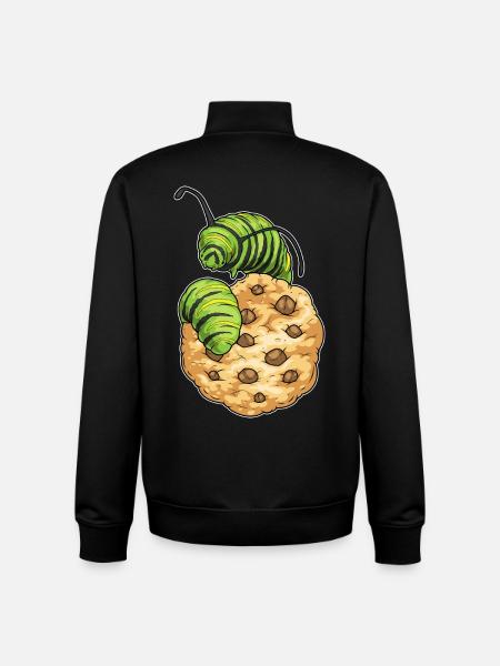 Biscuit chenille - Sweat zippé unisexe en coton bio Stanley/Stella - noir