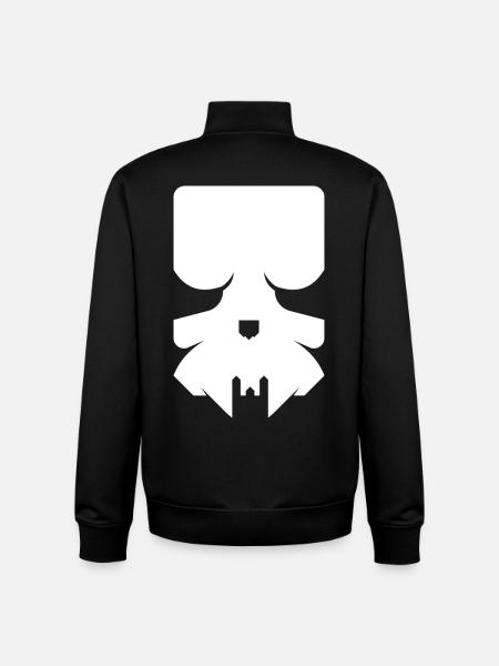 Modern Skull – Stylish Skull - Unisex Organic Zip Sweatshirt by Stanley/Stella - black