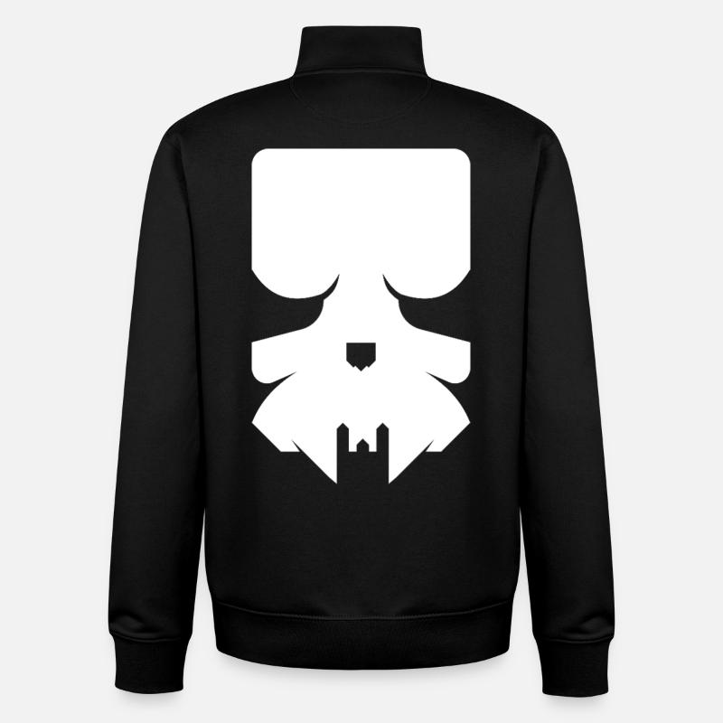 Crâne moderne – Crâne élégant - Sweat zippé unisexe en coton bio Stanley/Stella - noir