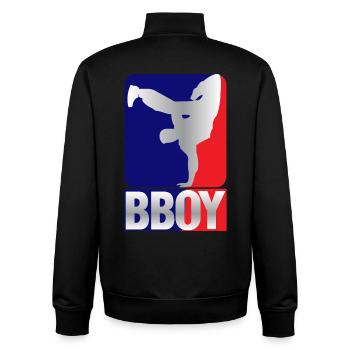 Breakdance B-Boy Streetdance Design Hip Hop Dance - Unisex Organic Zip Sweatshirt von Stanley/Stella - Schwarz - Hinten - AI Model Male 185 light (185cm)