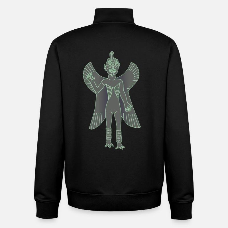 Pazuzu Dämon - Unisex Organic Zip Sweatshirt von Stanley/Stella - Schwarz