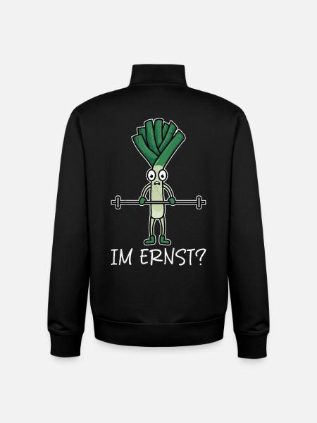 Weightlifters SERIOUSLY??? Gym Fun - Unisex Organic Zip Sweatshirt by Stanley/Stella - black