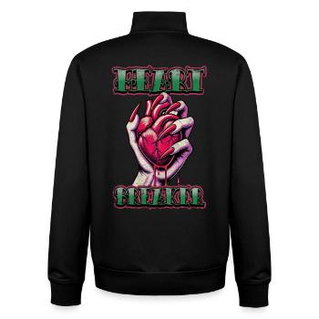 Heart Breaker - Unisex Organic Zip Sweatshirt by Stanley/Stella - black - Back - AI Model Male 185 light (185cm)