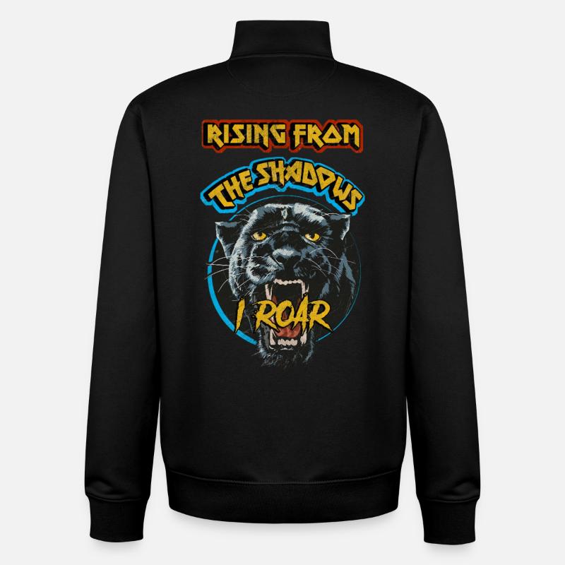 Aus den Schatten aufsteigend - Unisex Organic Zip Sweatshirt von Stanley/Stella - Schwarz