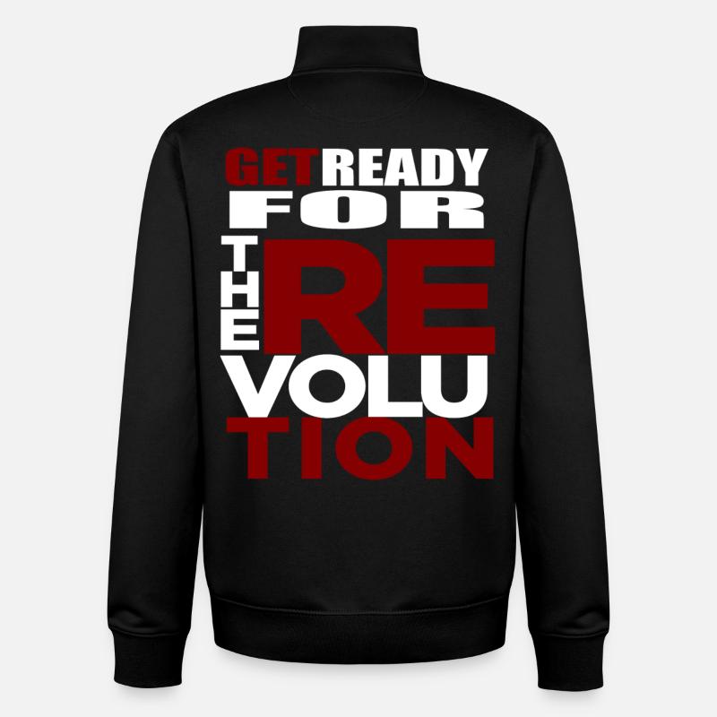 revolution - Unisex Organic Zip Sweatshirt by Stanley/Stella - black