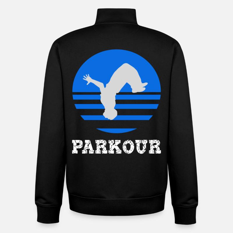 parkour - Unisex Organic Zip Sweatshirt von Stanley/Stella - Schwarz
