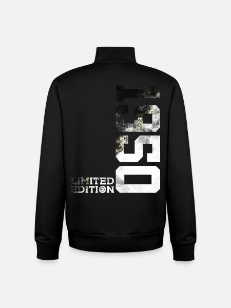 76TH BIRTHDAY LIMITED EDITION 1950 - Unisex Organic Zip Sweatshirt by Stanley/Stella - black