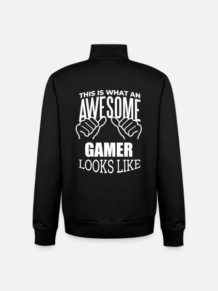 Gaming - Unisex Organic Zip Sweatshirt by Stanley/Stella - black