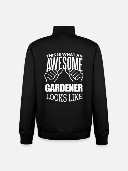 Gardening Gardening Gardening - Unisex Organic Zip Sweatshirt by Stanley/Stella - black
