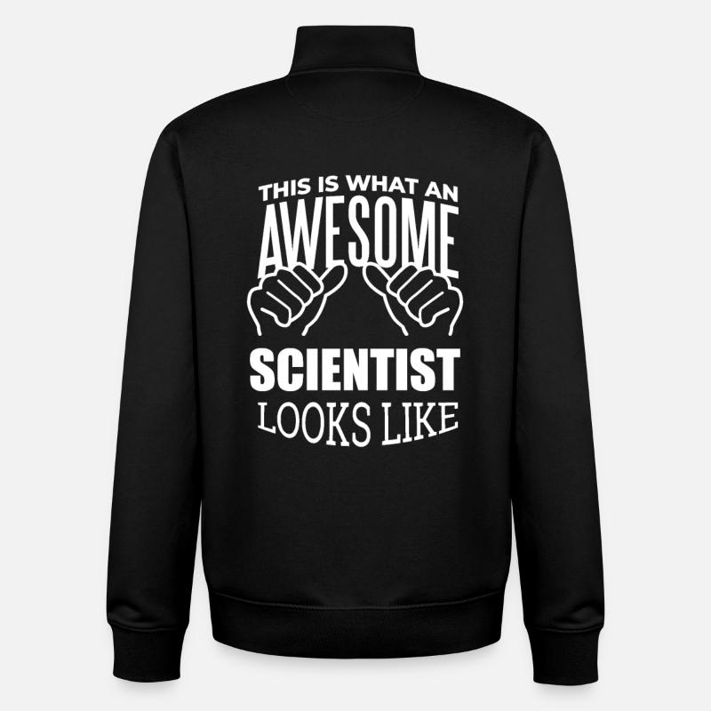 Scientist - Unisex Organic Zip Sweatshirt by Stanley/Stella - black