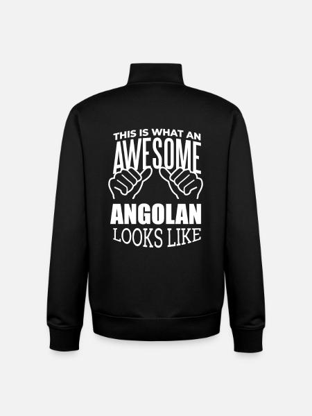 Angola - Unisex Organic Zip Sweatshirt by Stanley/Stella - black