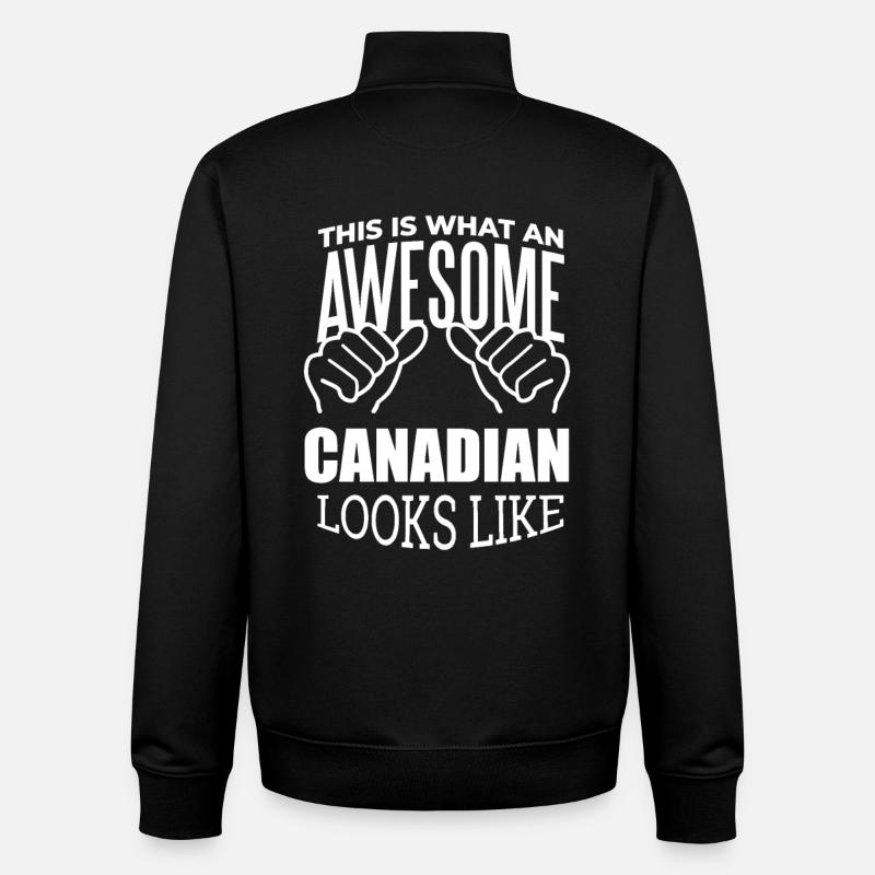 Canada - Sweat zippé unisexe en coton bio Stanley/Stella - noir