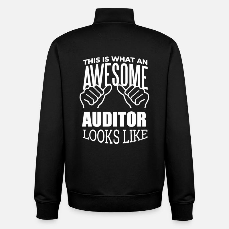 auditeur - Sweat zippé unisexe en coton bio Stanley/Stella - noir