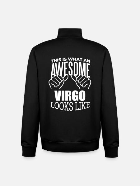 Virgo - Unisex Organic Zip Sweatshirt by Stanley/Stella - black