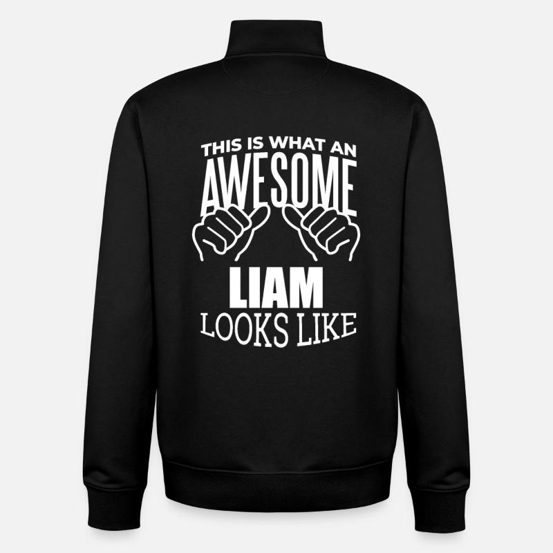 Liam - Sweat zippé unisexe en coton bio Stanley/Stella - noir