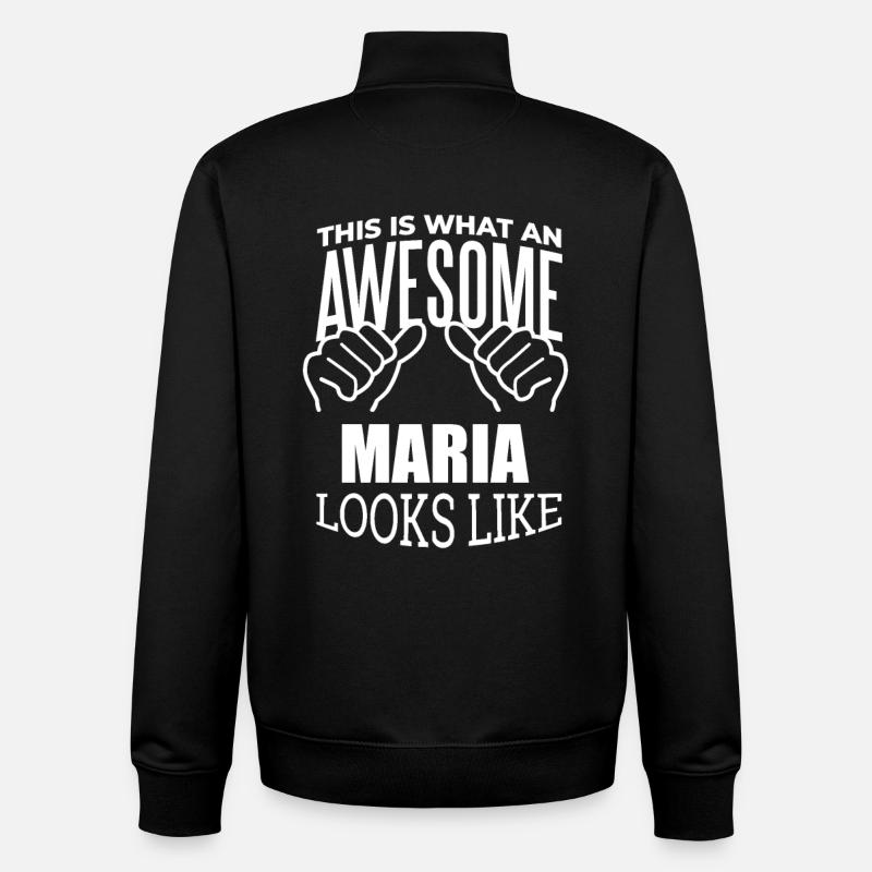 Maria - Unisex Organic Zip Sweatshirt von Stanley/Stella - Schwarz