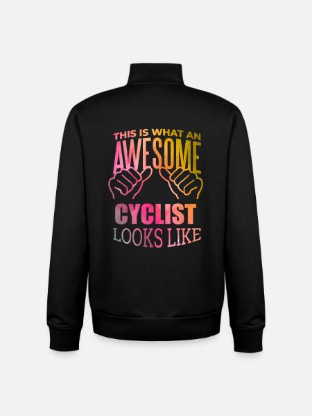 cyclisme - Sweat zippé unisexe en coton bio Stanley/Stella - noir