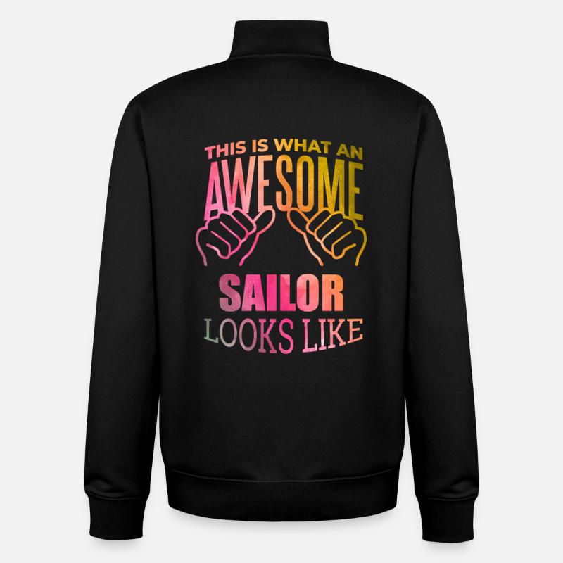 navigation - Sweat zippé unisexe en coton bio Stanley/Stella - noir