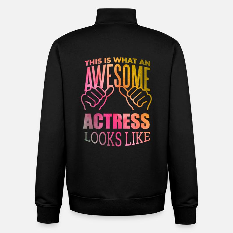 Schauspielerin - Unisex Organic Zip Sweatshirt von Stanley/Stella - Schwarz