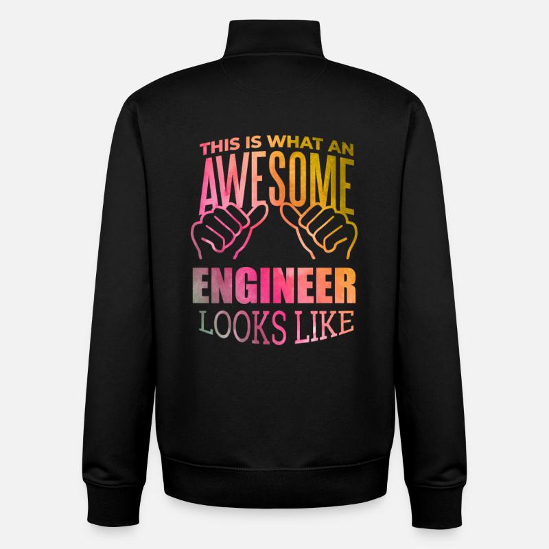 Ingenieurwesen - Unisex Organic Zip Sweatshirt von Stanley/Stella - Schwarz