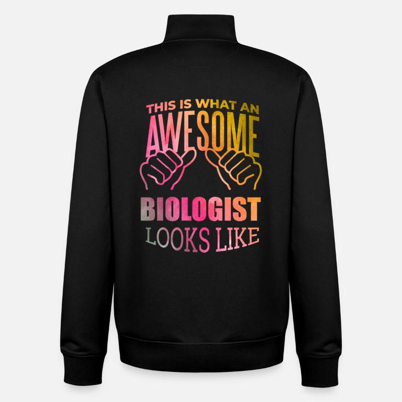 Biologie - Unisex Organic Zip Sweatshirt von Stanley/Stella - Schwarz