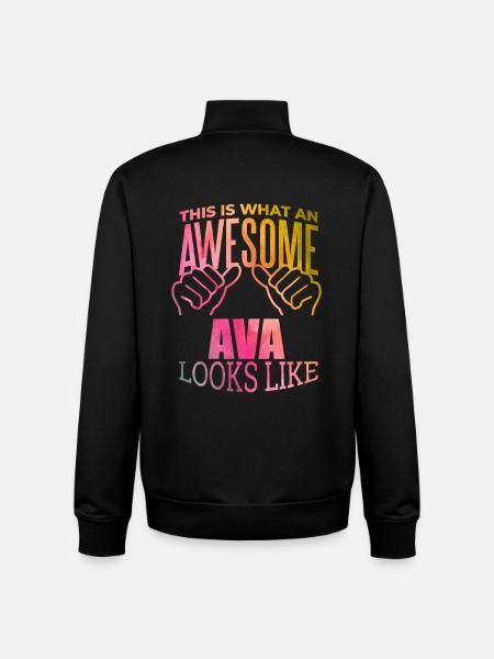 Ava Ava Ava - Unisex Organic Zip Sweatshirt by Stanley/Stella - black
