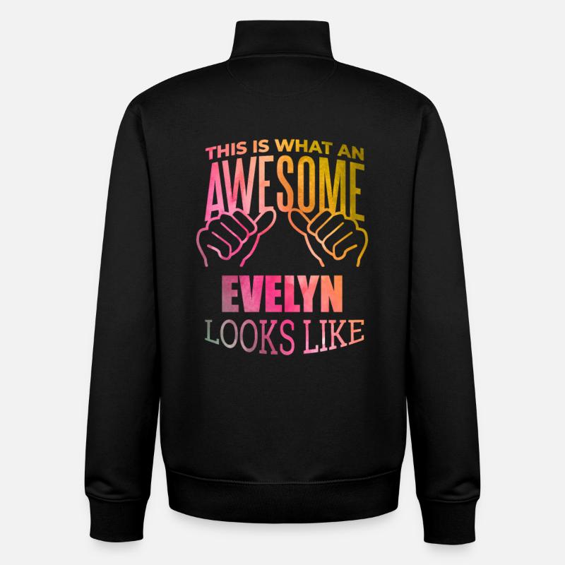 Evelyn - Unisex Organic Zip Sweatshirt by Stanley/Stella - black