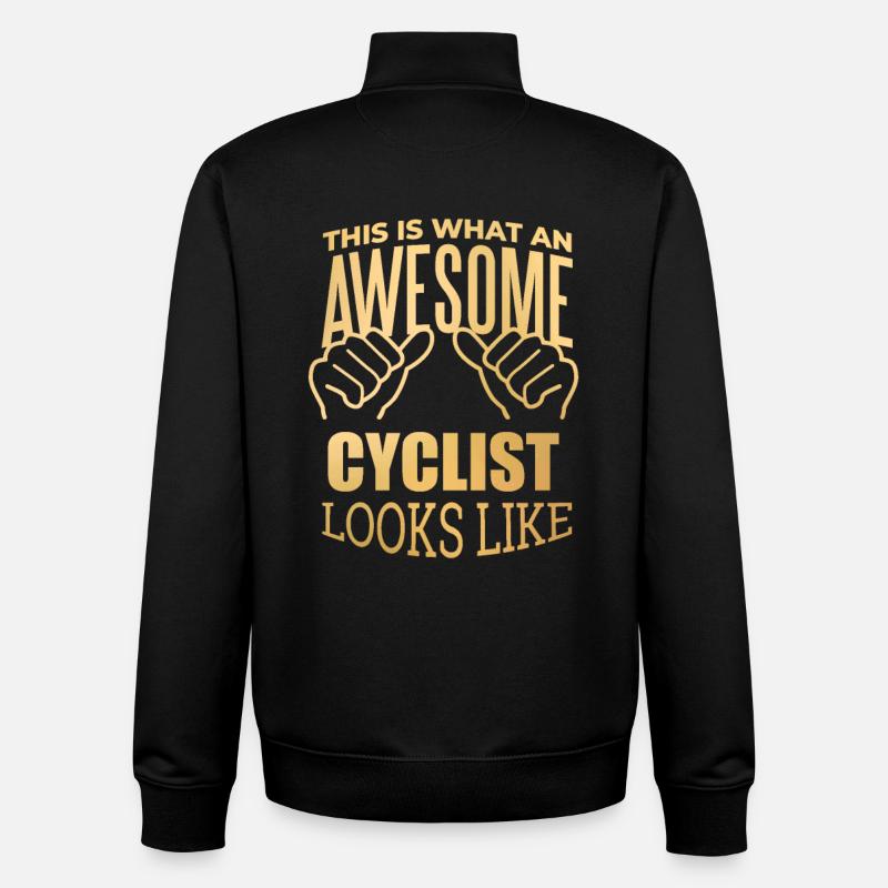 Radfahren - Unisex Organic Zip Sweatshirt von Stanley/Stella - Schwarz