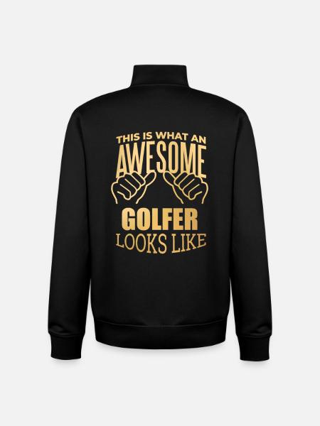 Golf - Sweat zippé unisexe en coton bio Stanley/Stella - noir