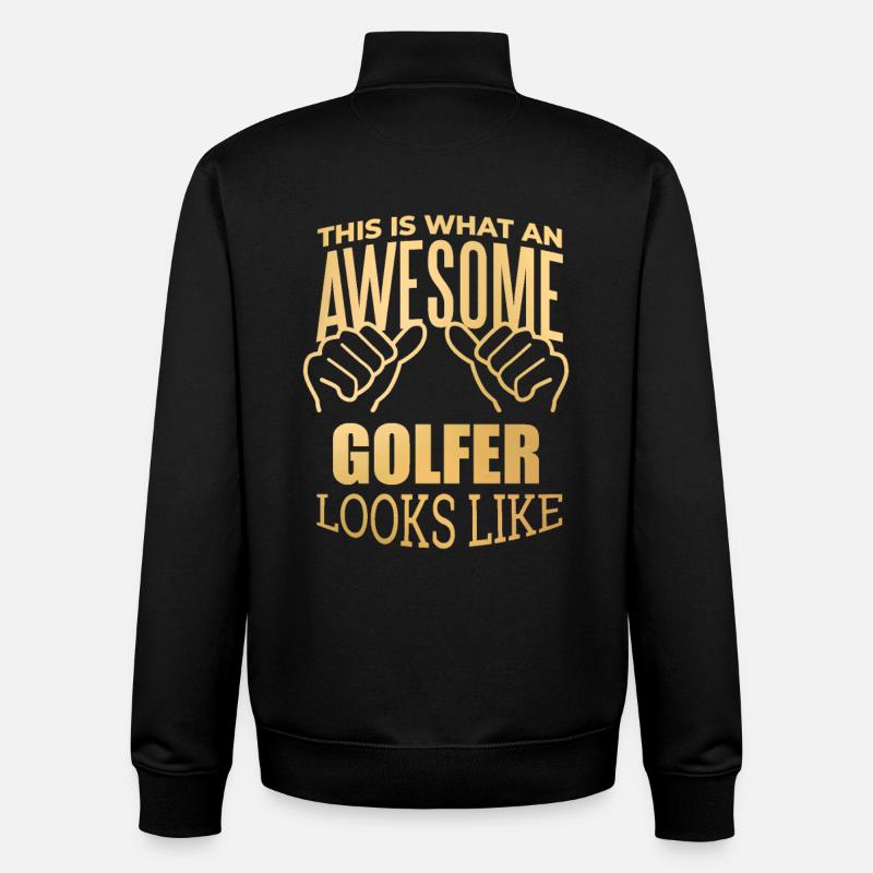 Golf - Unisex Organic Zip Sweatshirt by Stanley/Stella - black