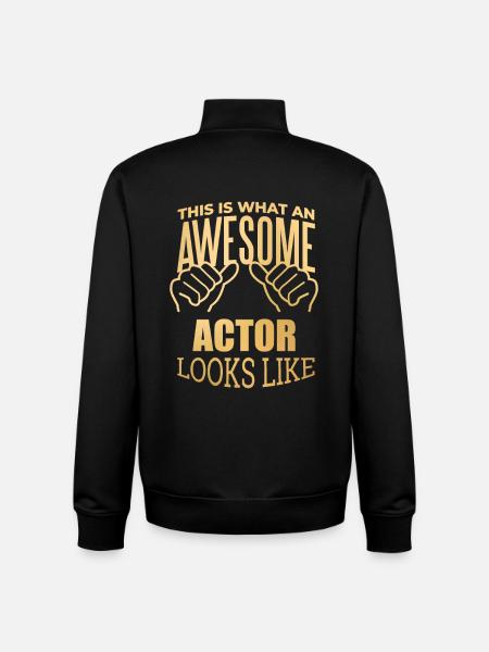 Actor - Unisex Organic Zip Sweatshirt by Stanley/Stella - black