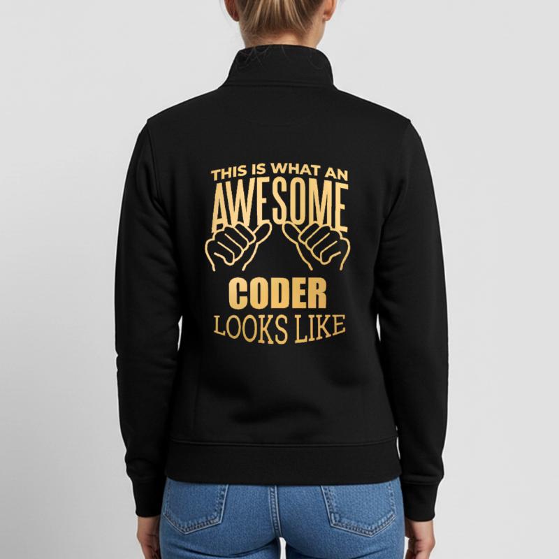 Coding Unisex Organic Zip Sweatshirt by Stanley/Stella