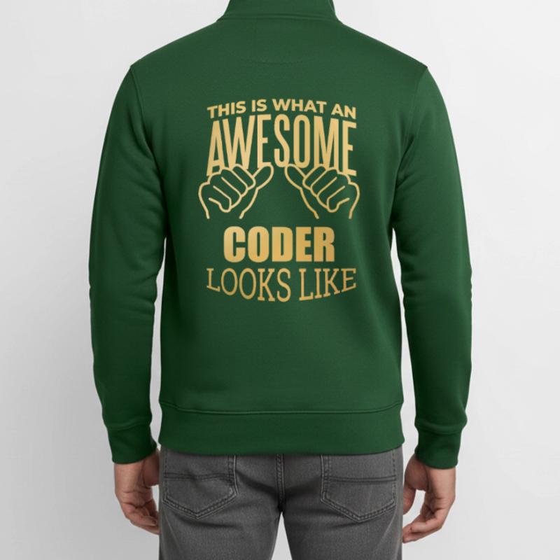 Codierung Unisex Organic Zip Sweatshirt von Stanley/Stella