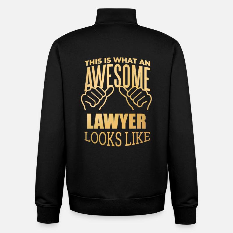 avocat - Sweat zippé unisexe en coton bio Stanley/Stella - noir