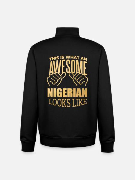 Nigeria Nigeria Nigeria - Unisex Organic Zip Sweatshirt von Stanley/Stella - Schwarz