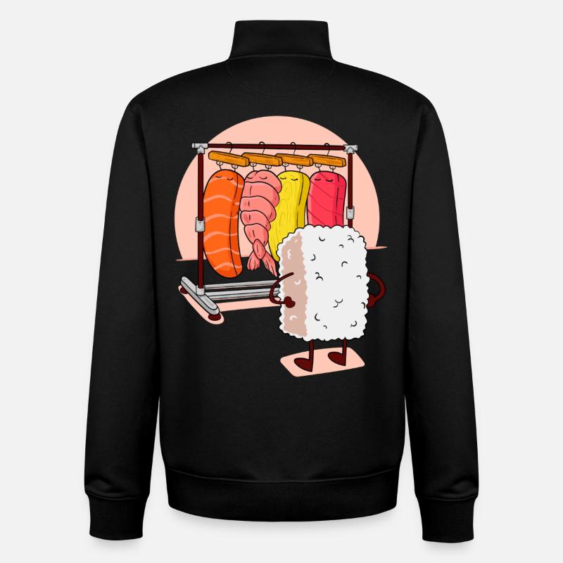 SUSHI Locker - Unisex Organic Zip Sweatshirt by Stanley/Stella - black