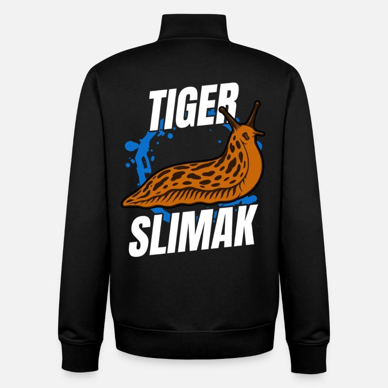 Chemise Slimak Tigre | Chemise drôle - Sweat zippé unisexe en coton bio Stanley/Stella - noir
